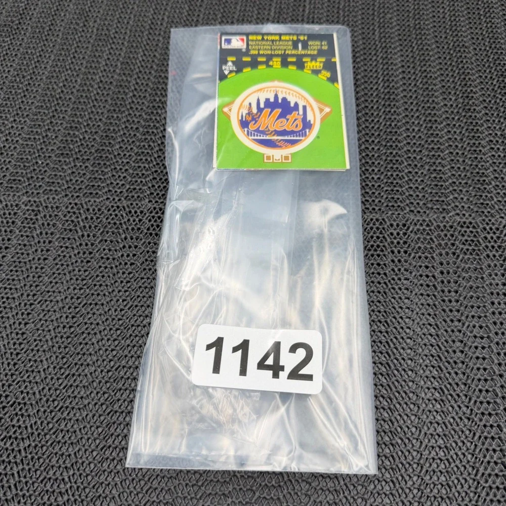 Vintage 1982 1983 Fleer New York Mets Sticker Card Lot 3 MLB Baseball Logo Cap